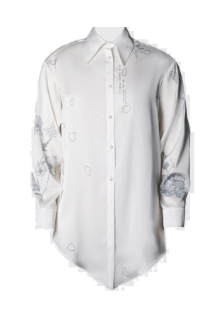 25 Designers Blouse White Молочна блуза Душа L