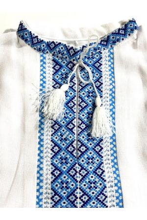 26 Boy's embroidered shirt Blue-13-14y №2