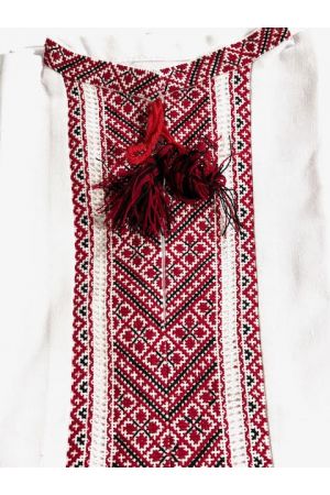 26 Boy's embroidered shirt Red -13-14y №3