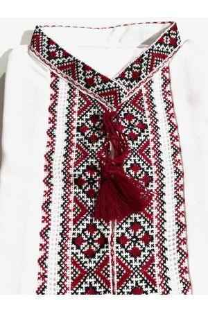 26 Boy's embroidered shirt Red -15-16y №5