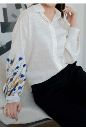 Blouse Жіноча лляна блуза Колосся