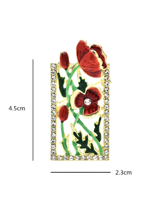 25 Brooch Poppies