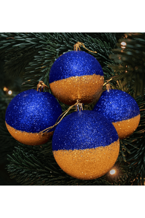 christmas-ornament-blue-and-yellow