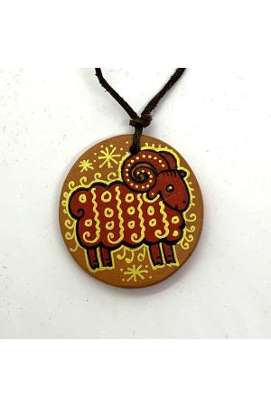 * Clay Medallion with Ram - Медаліон з бараном