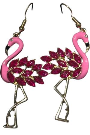 Earrings Flamingo Фламінго