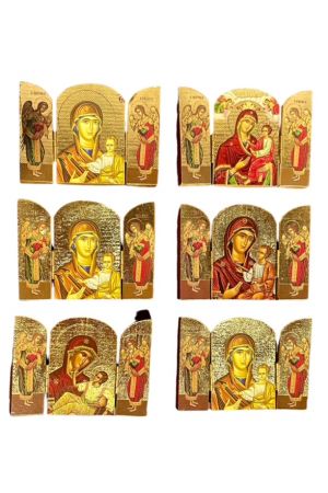 Icon Triptych Various Designs 7cm x 10cm 