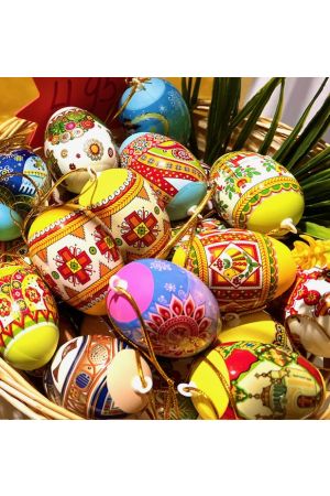 25 Pysanka Plastic Egg on the string