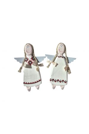 Magnet wooden angel girl L