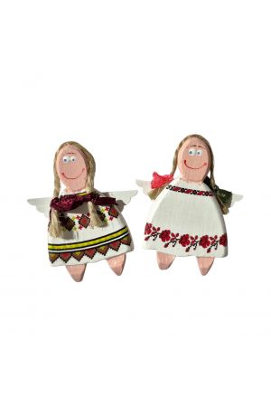 Magnet wooden angel girl M