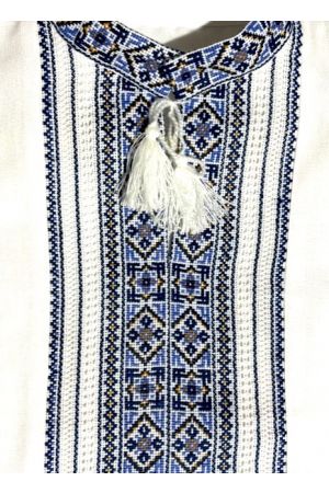 23 Man Embroidered Shirt Blue L-XL #130