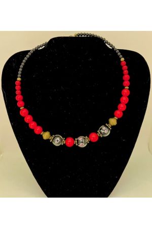  Necklace Намисто Червоне №31