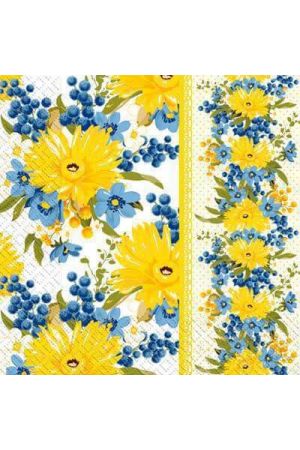 paper-lunch-napkins-blue-and-yellow-flowers