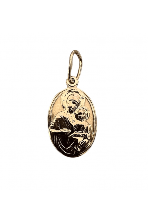 Pendant Golden Bohorodytsia Підвіска Богородиця 0.87g 
