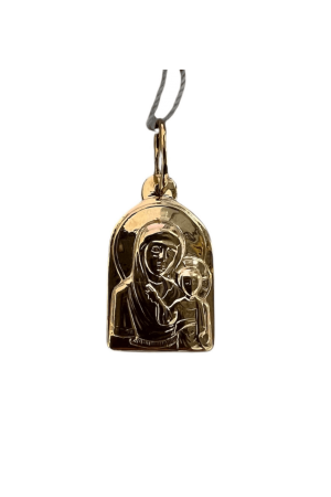 Pendant Golden Bohorodytsia Підвіска Богородиця 1.25g 