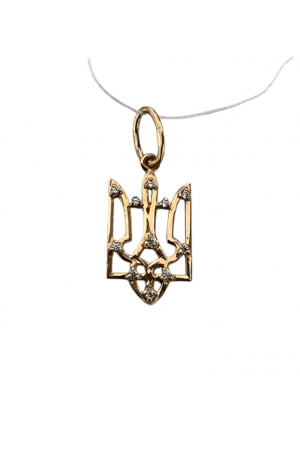 Pendant Golden Tryzub Підвіска Тризуб 1.03g 