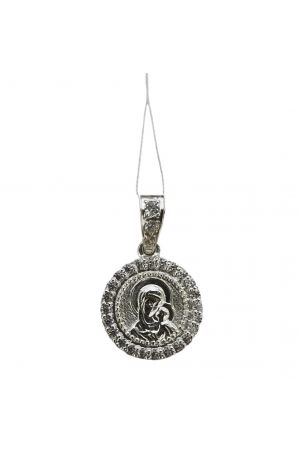 Pendant Silver Bohorodytsia Підвіска Богородиця 2.7g 