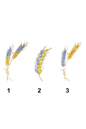 Pin Brooch Брошка Ukrainian Wheat Пшениця
