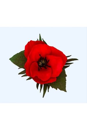 Poppy Pin Брошка Mак