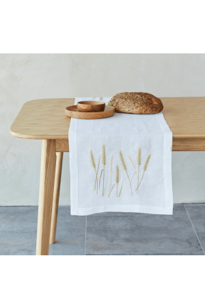 Runner Доріжка Колоски White 140x40