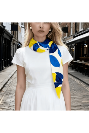 Scarf Хустка Blue and Yellow