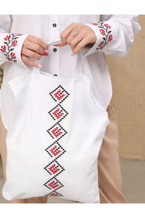 Shopping Bag Вишиванка Red & Black 1