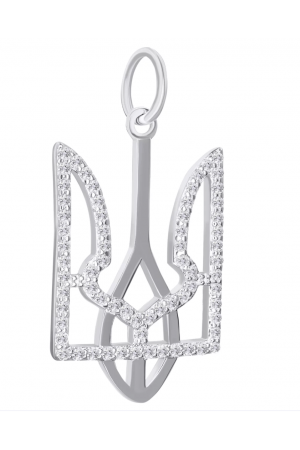 Silver Pendant Trident Tryzub Тризуб 1.7