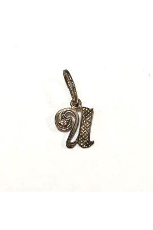 23 Silver Ukrainian Letter Charm / Pendant Підвіска срібна Буква И