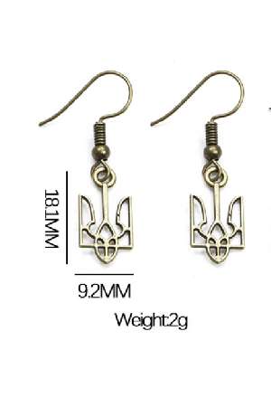 tryzub-earrings-bronze