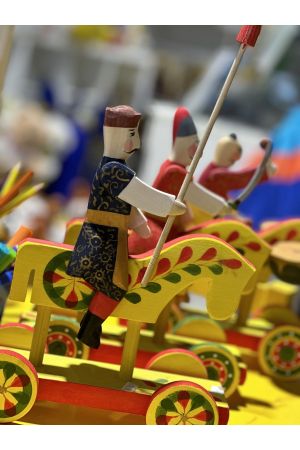 24 Козак на конику Яворівська іграшка Yavorivska Zabavka 